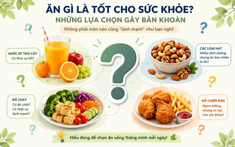 Không phải cứ uống nước ép, ăn thật nhiều hạt hoặc kiêng hoàn toàn chất béo là tốt cho tim mạch.